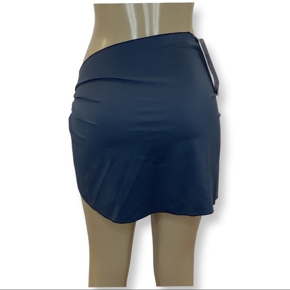 Zuliana Dark Grey Spandex Cover Up/Sarong Skirt. Made In USA. New With Tags, - Picture 3 of 4